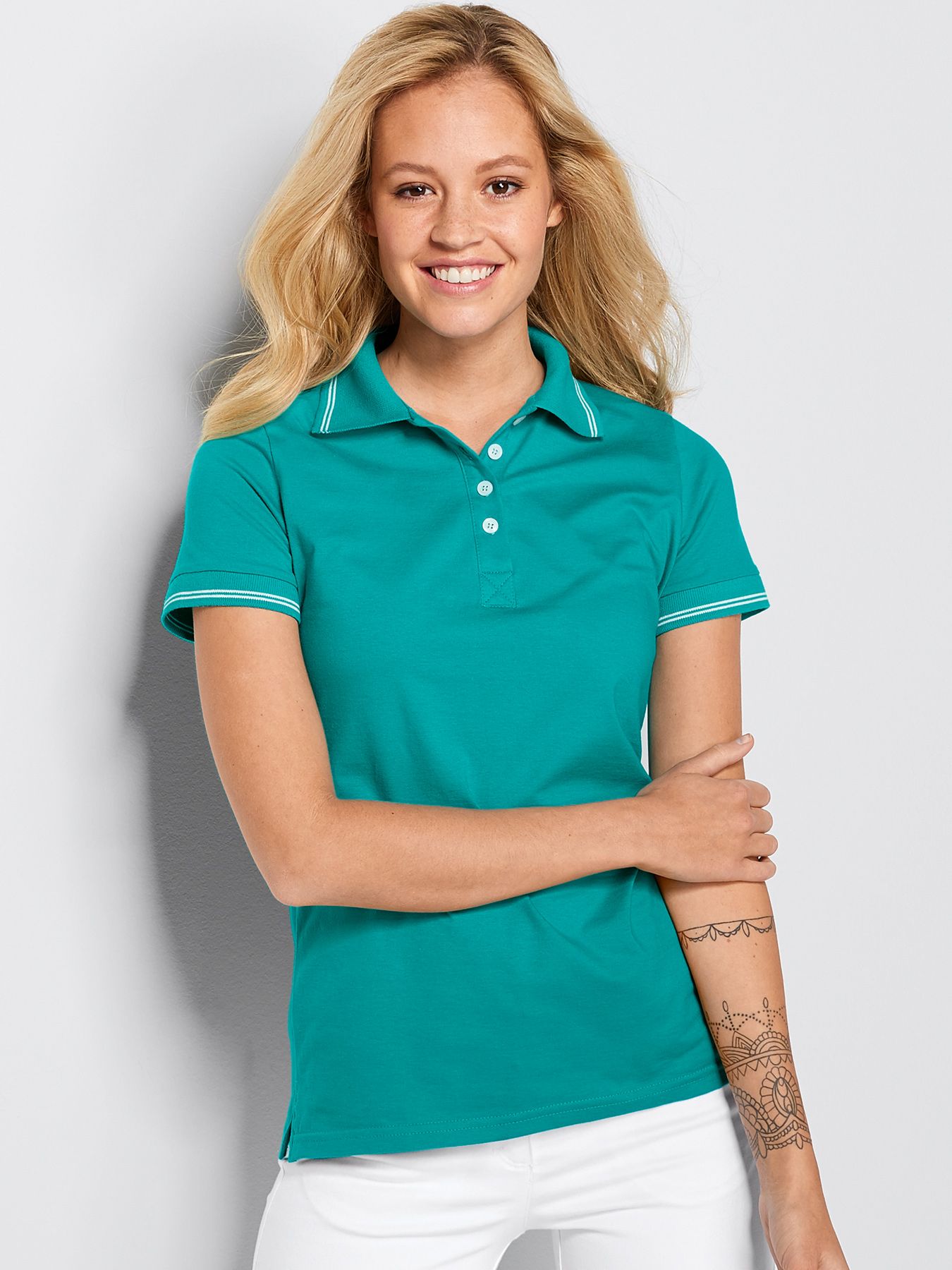 Poloshirt aus Single Jersey