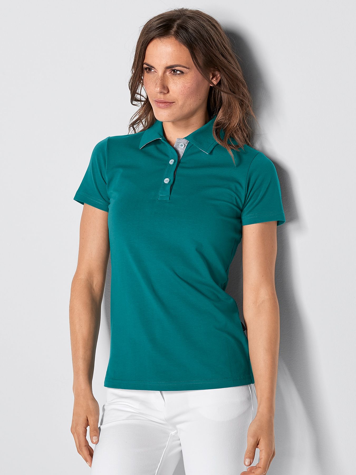 Poloshirt aus Single Jersey