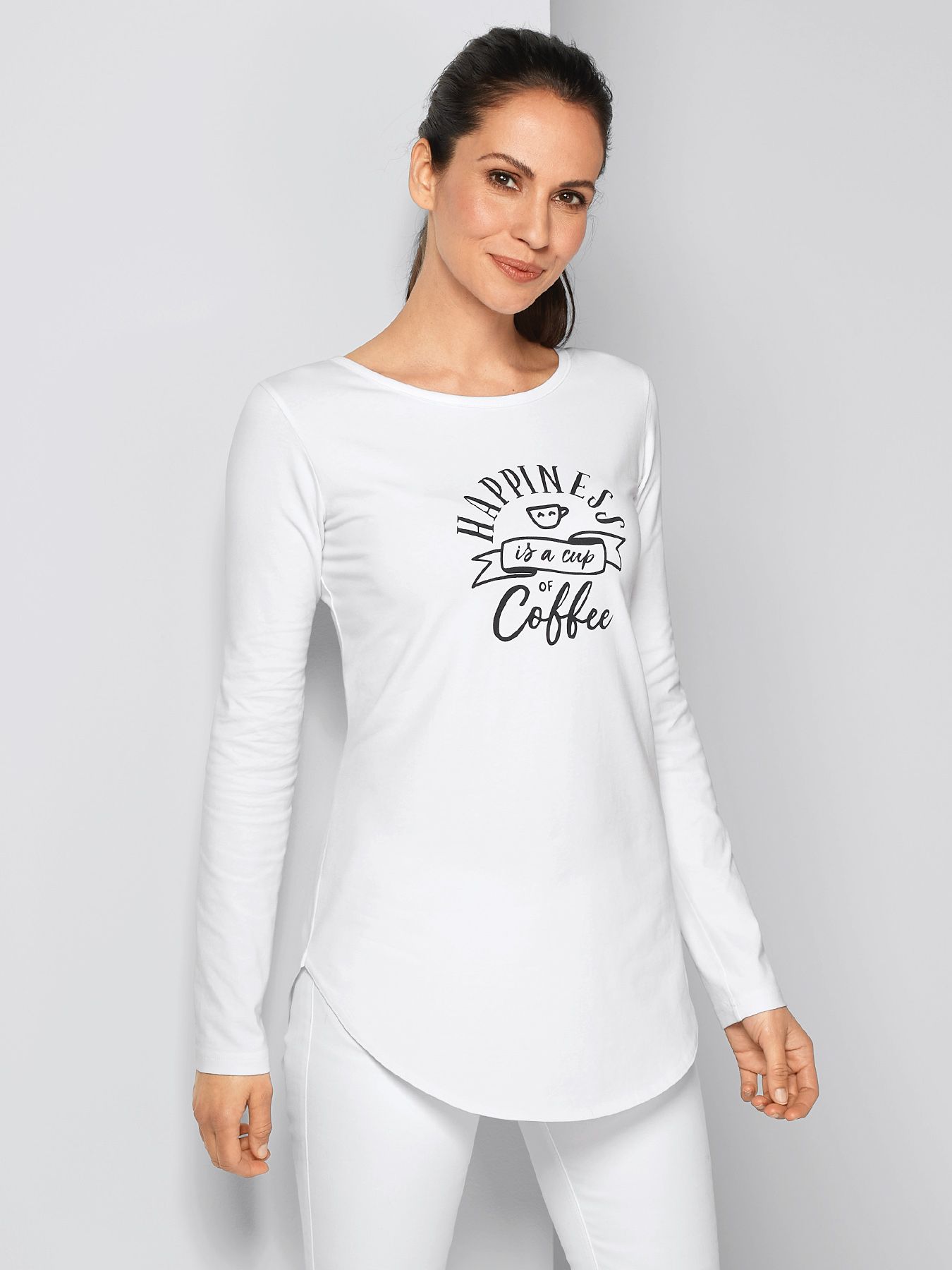 Shirt mit Coffee-Print 