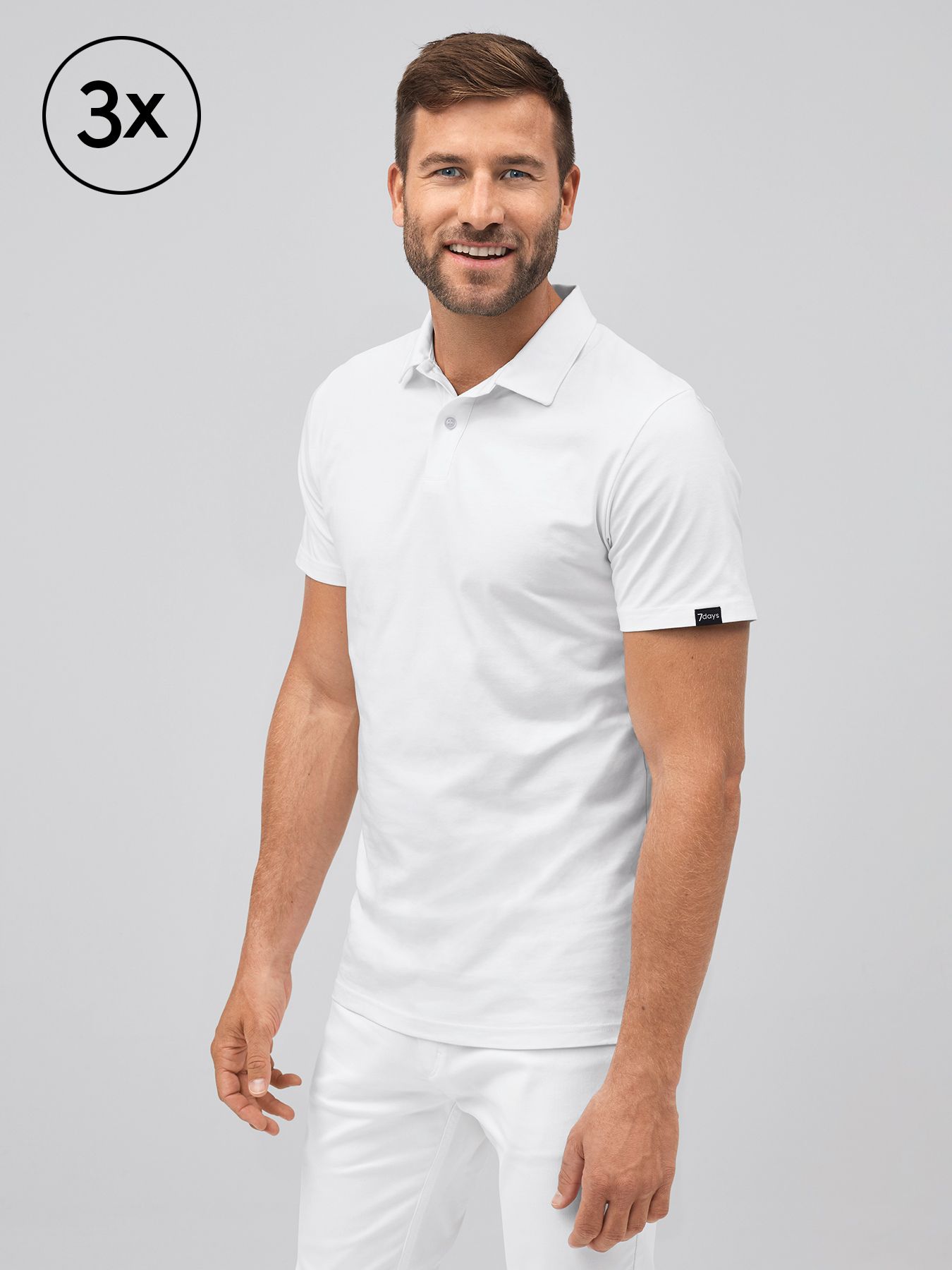 Unisex-Poloshirt MADRID Single Jersey 3er-Pack