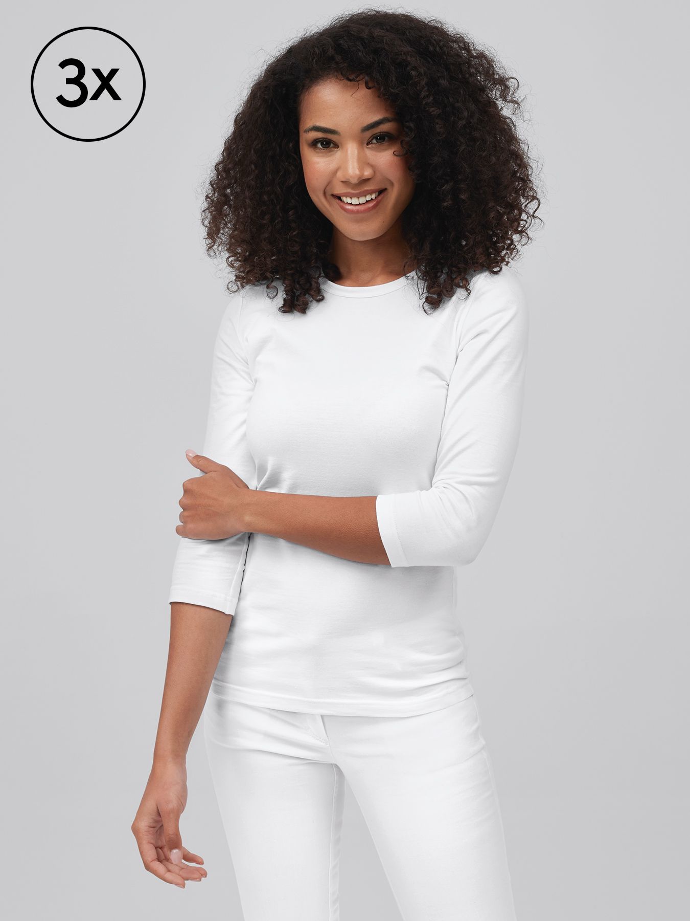 Damen ¾-Arm-Shirt AREL 3er-Pack